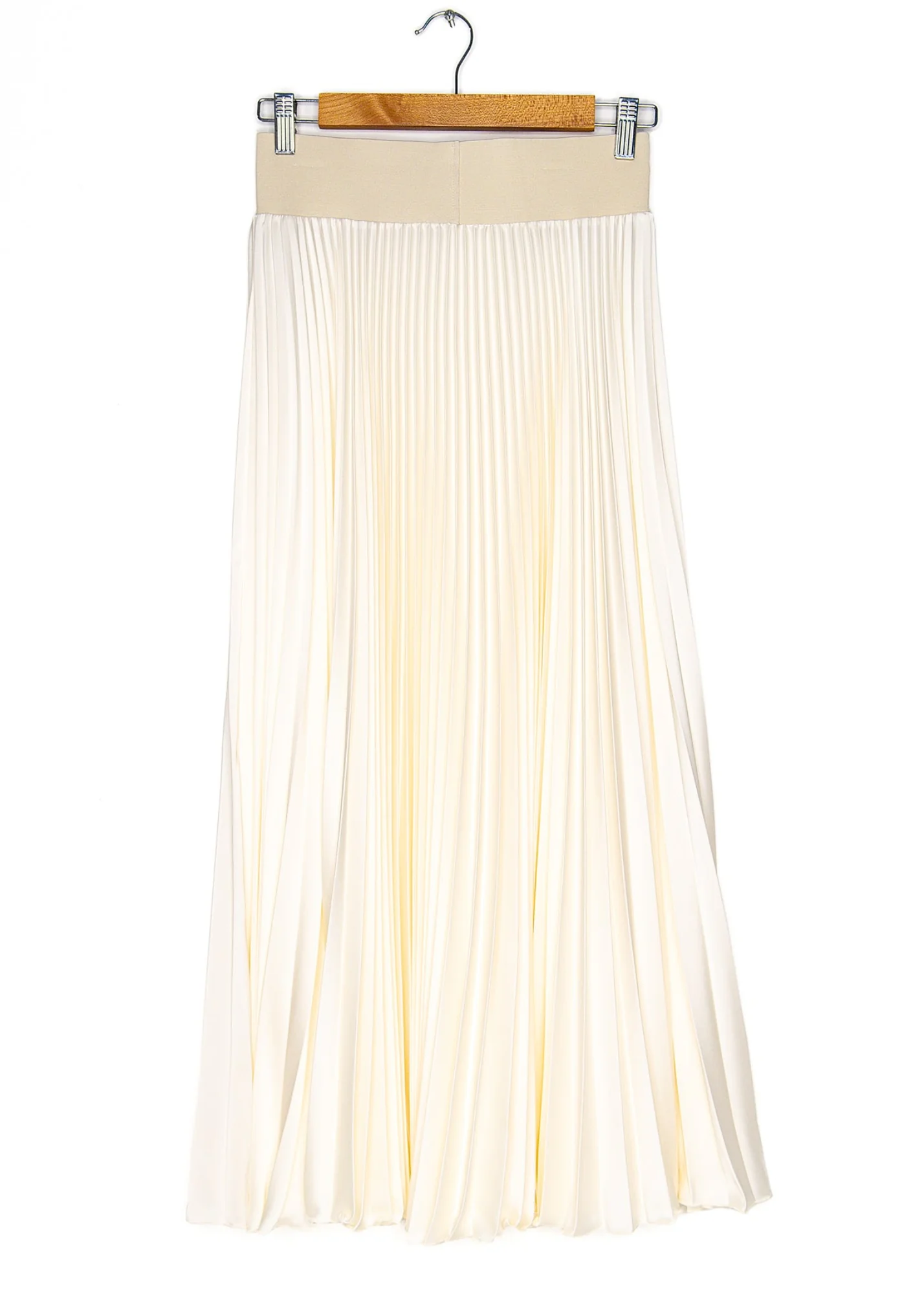 Benedetto Midi Skirt in Ivory, from Loyd Ford