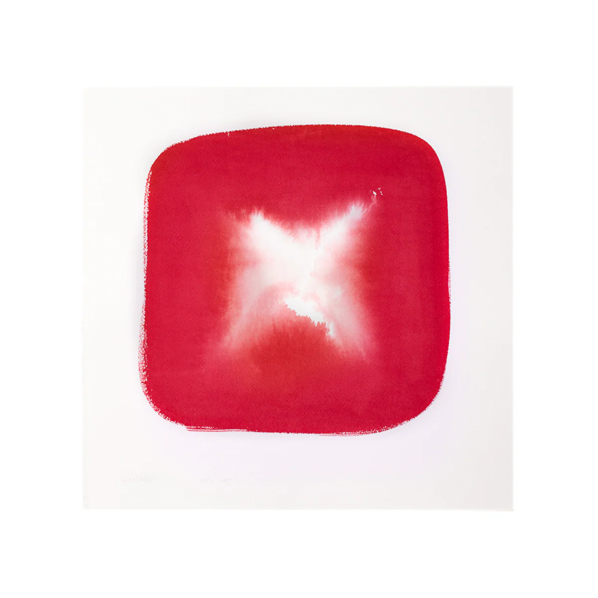 Aperture in Washed Red III, 14x14 by Veronique Gambier - Image 2