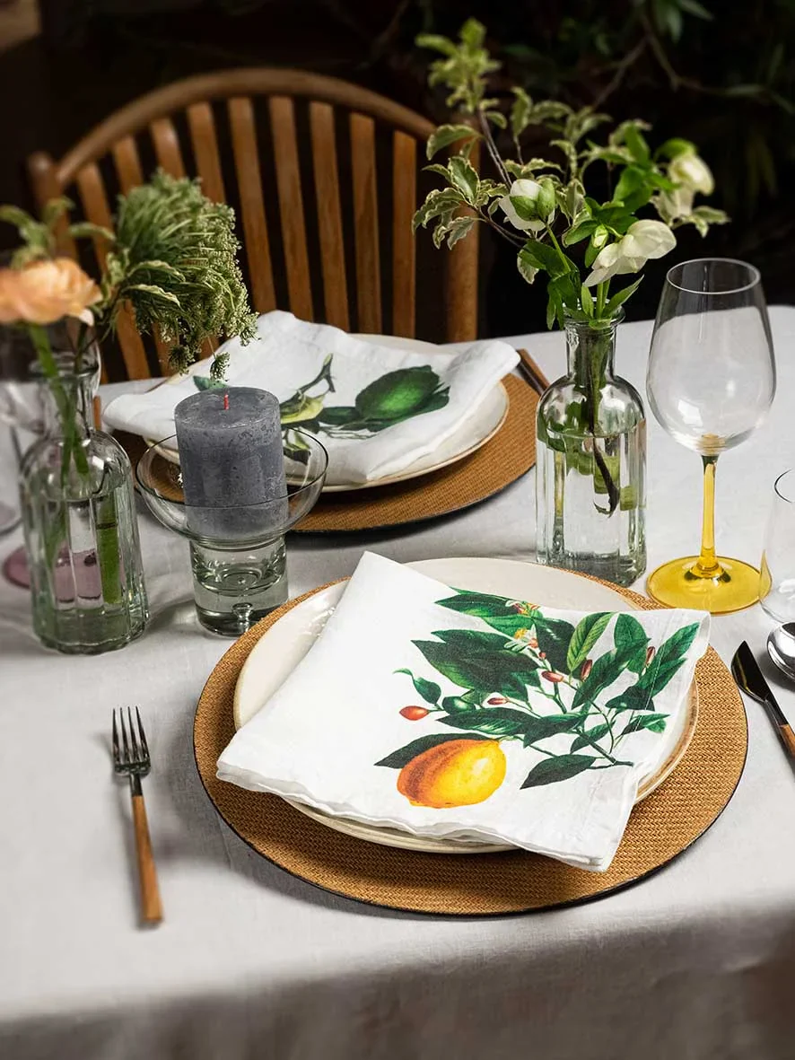 Set of 6 Citrus Napkins, from Linoroom - Image 6