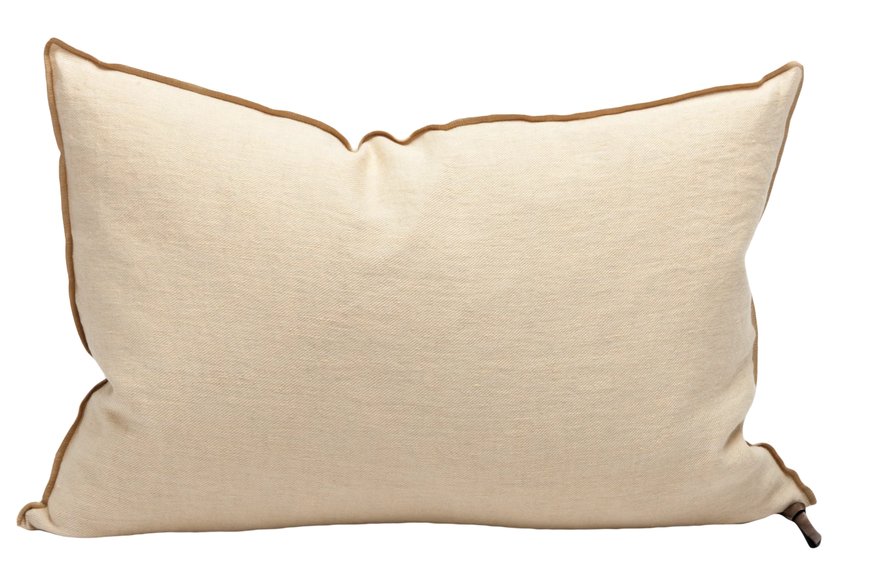 Crumpled Washed Linen Pillow 16x24 in Butter, from Maison De Vacances