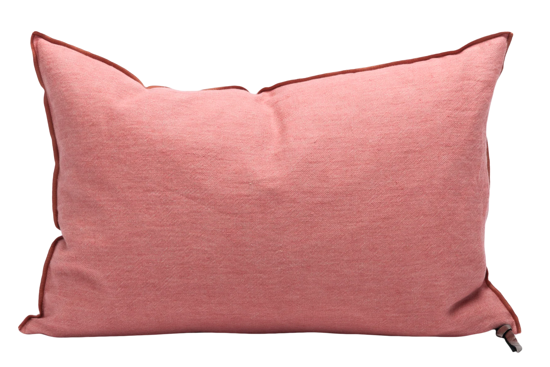 Crumpled Washed Linen Pillow 16x24 in Pivoine, from Maison De Vacances