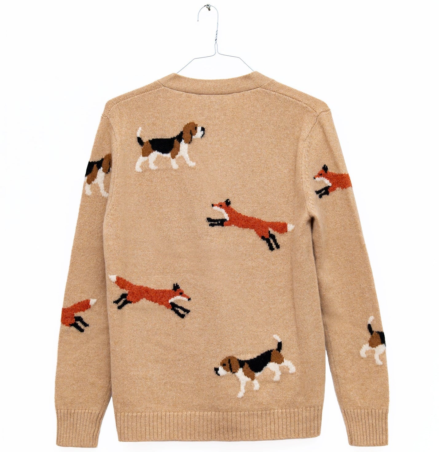 Fox Hounds Cardigan in Camel, from Harden - Image 2