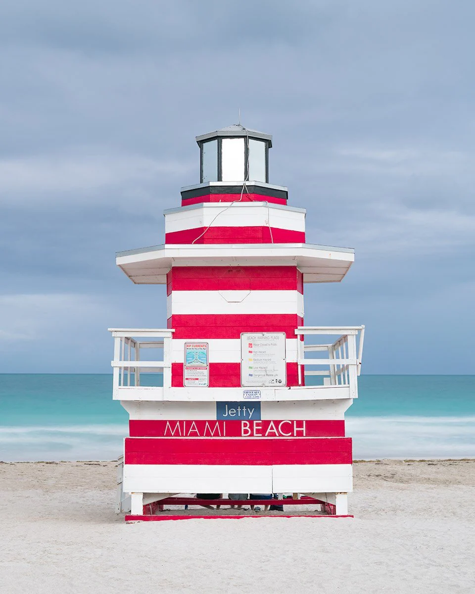 Lifeguard Tower Jetty, Miami Beach by Tommy Kwak