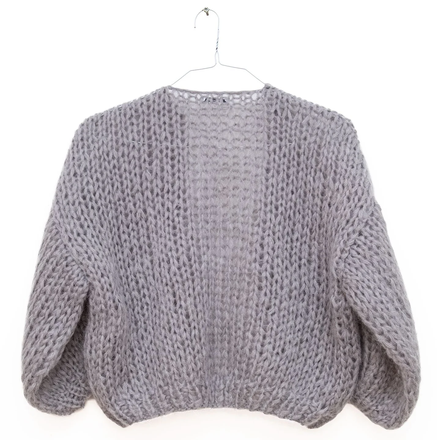 Mohair Bomber Cardigan in Silver, from Maiami - Image 2