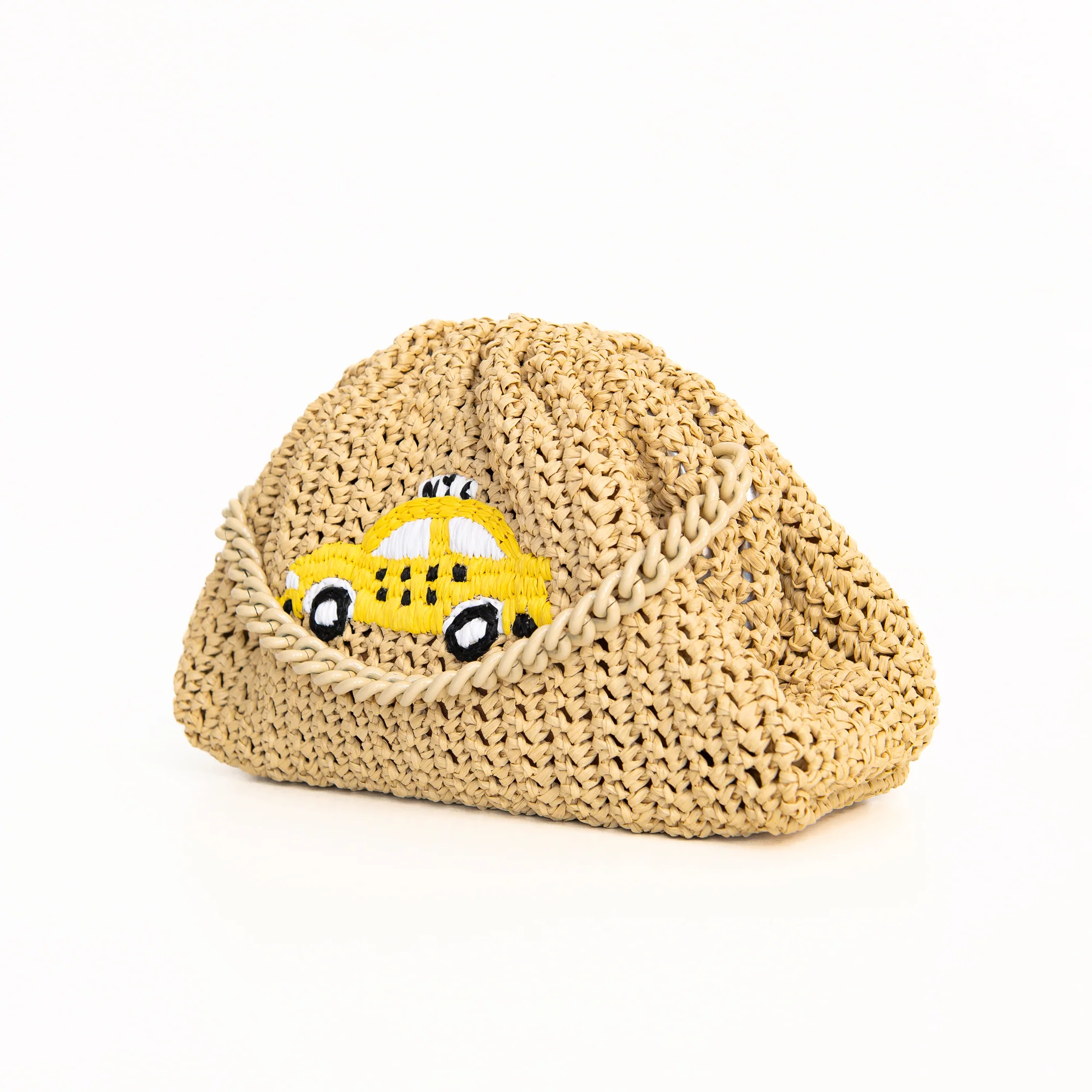 New York Yellow Taxi Mini Game Crochet in Natural, from Maria La Rosa - Image 2