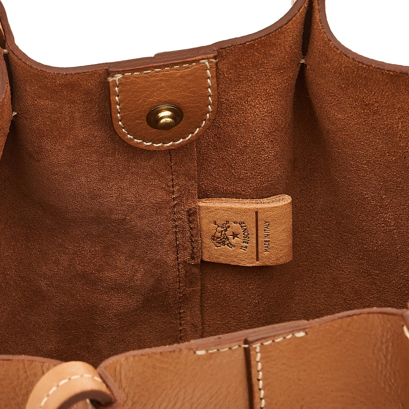Nina Crossbody Bag in Gianduia, from IL Bisonte - Image 5