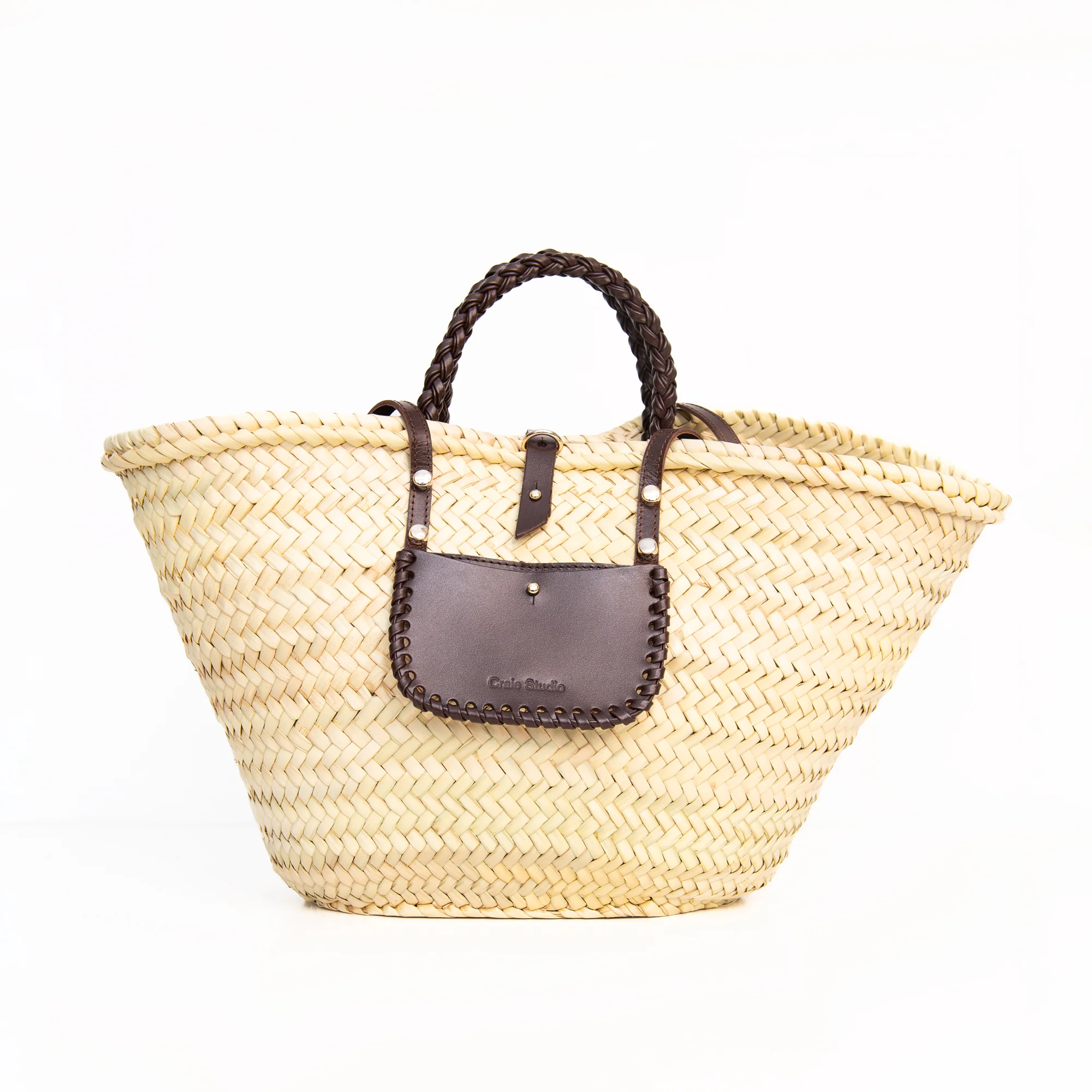 Panier Spiral Bag in Chocolate, from Craie Studio - Image 2