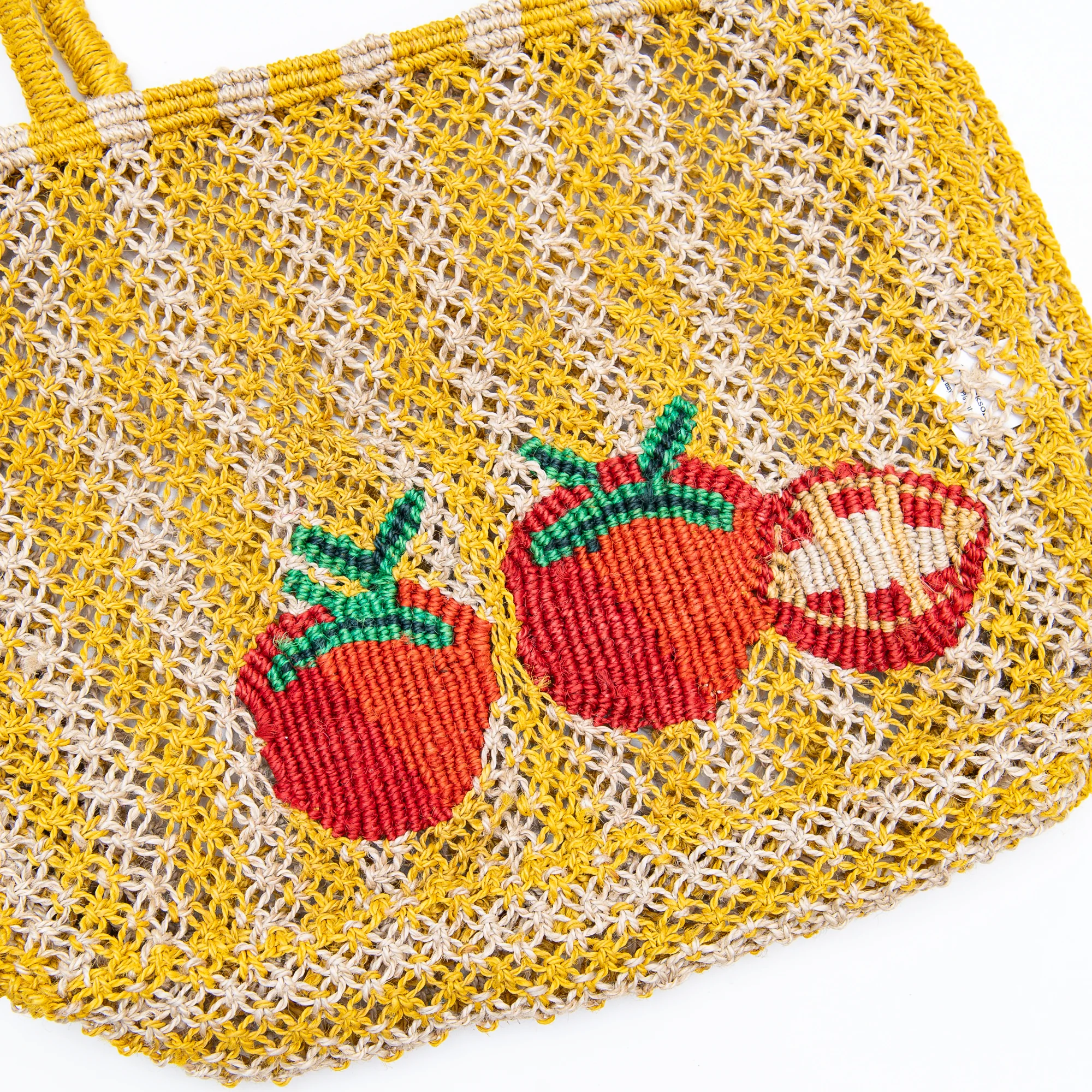 Tomatoes Stripes Bag in Yellow, from The Jacksons - Image 3