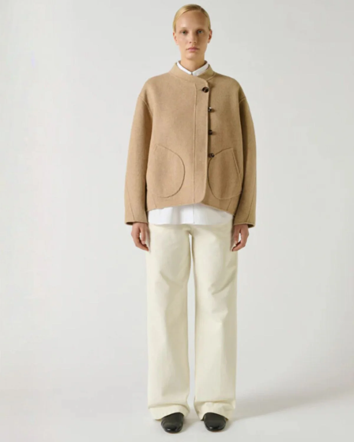 Windsor Coat in Beige, from Soeur - Image 2
