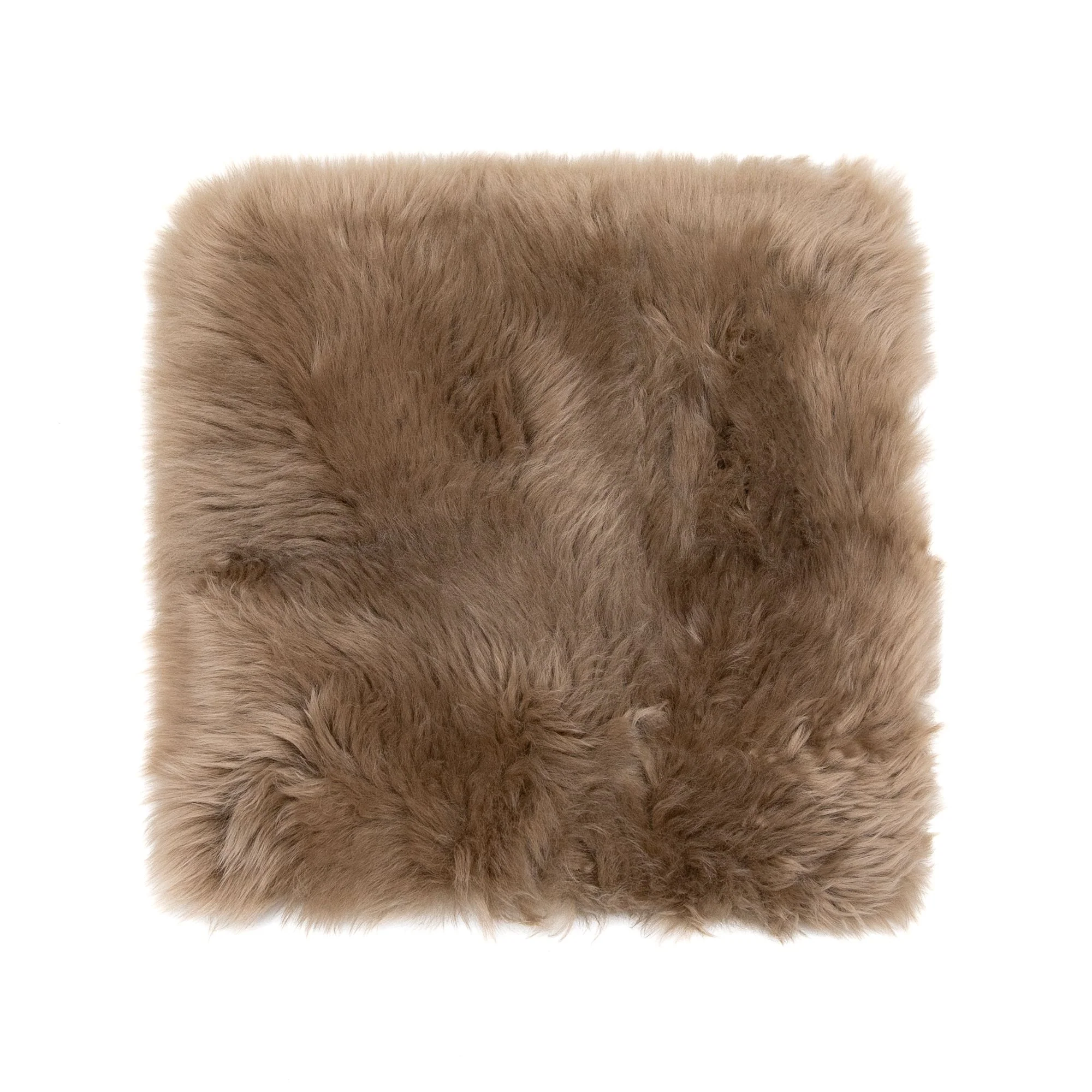 Long Wool Sheepskin Cover in Taupe
